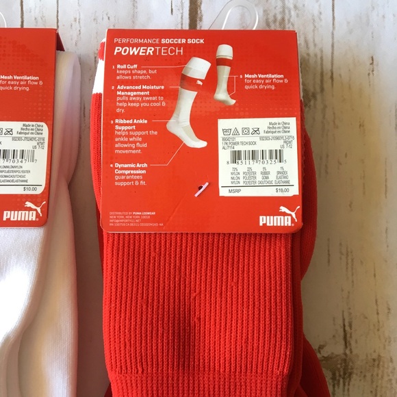 puma soccer size chart